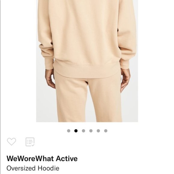NWT WeWoreWhat Active Classic Sweatshirt Tan M - Picture 6 of 10
